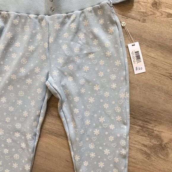 Frankie’s Bikinis Angel Waffle Long Sleeve Top and Pants Pajama Set NWT Size Lg - Picture 3 of 13